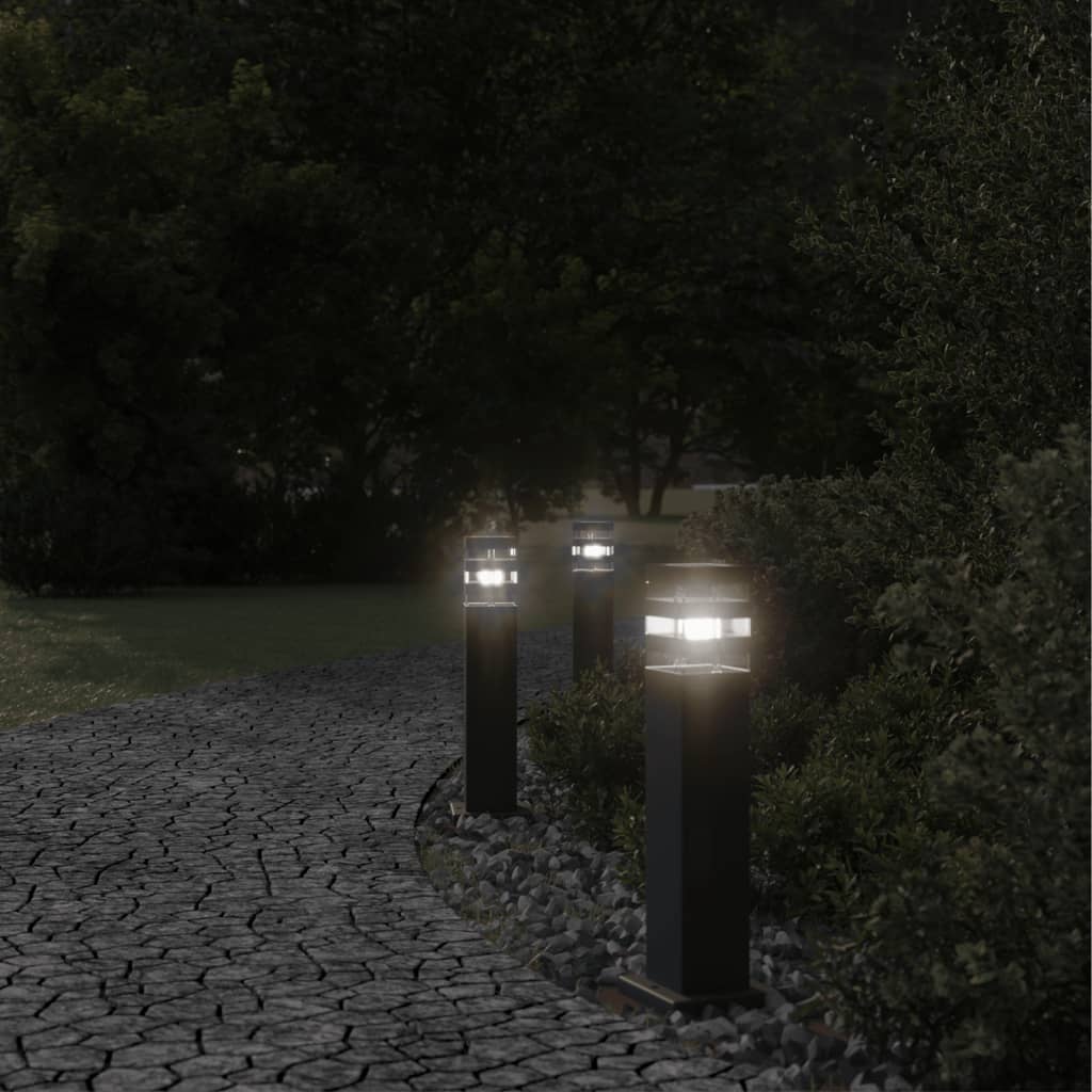 Outdoor Floor Lamp Black 50 cm Aluminium