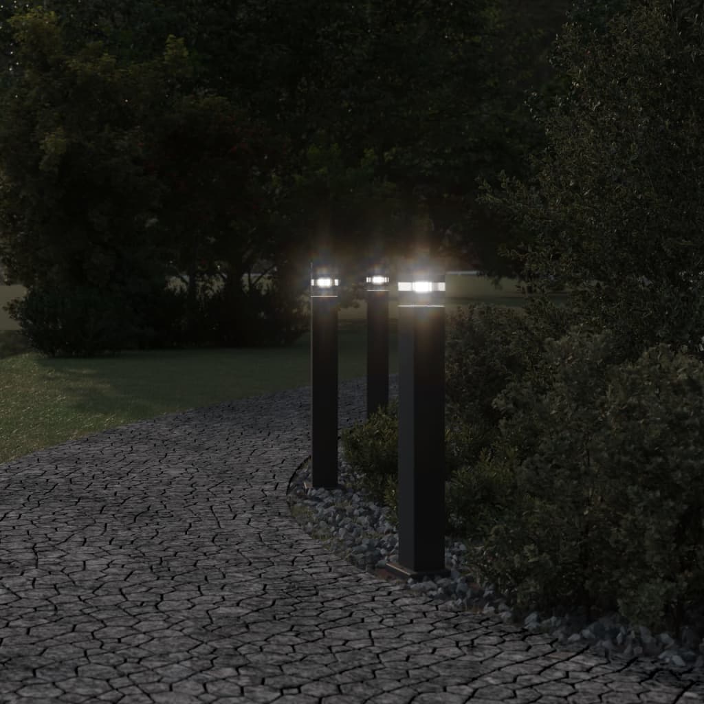 Outdoor Floor Lamp Black 80 cm Aluminium