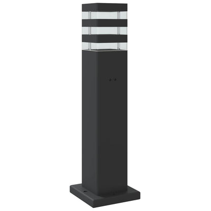 Outdoor Floor Lamp with Sensor Black 50 cm Aluminium