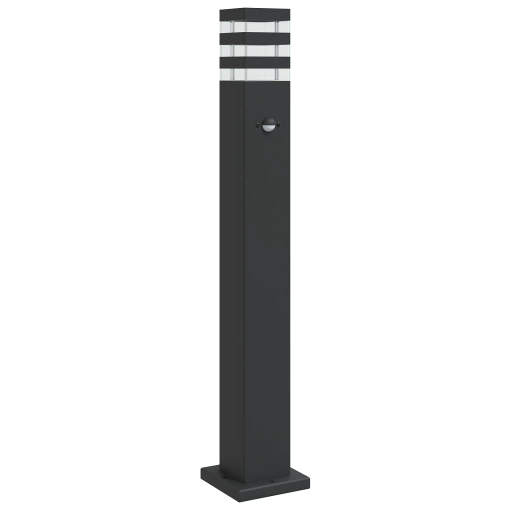 Outdoor Floor Lamp with Sensor Black 80 cm Aluminium