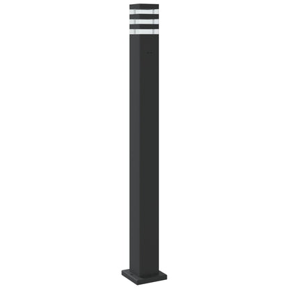 Outdoor Floor Lamp with Sensor Black 110 cm Aluminium