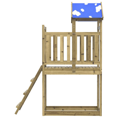 Play Tower with Ladder 110.5x52.5x215 cm Impregnated Wood Pine