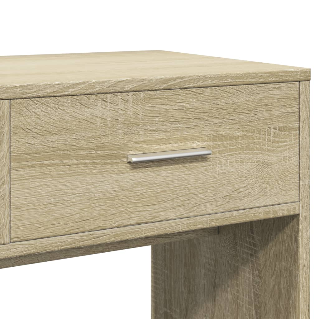 3 Piece Dressing Table Set Sonoma Oak Engineered Wood