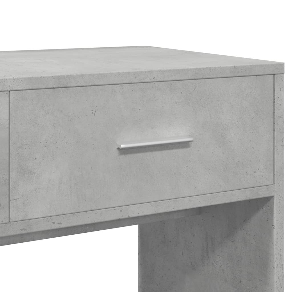 4 Piece Dressing Table Set Concrete Grey Engineered Wood