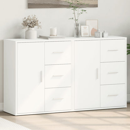 Sideboards 2 pcs White 60x31x70 cm Engineered Wood