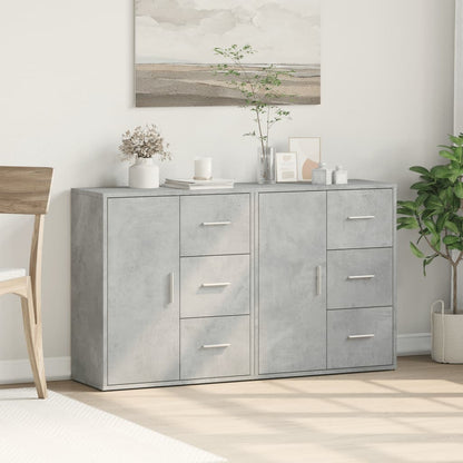 Sideboards 2 pcs Concrete Grey 60x31x70 cm Engineered Wood