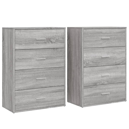 Sideboards 2 pcs Grey Sonoma 60x31x84 cm Engineered Wood