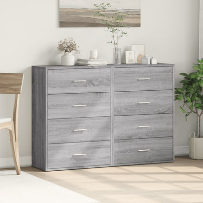 Sideboards 2 pcs Grey Sonoma 60x31x84 cm Engineered Wood