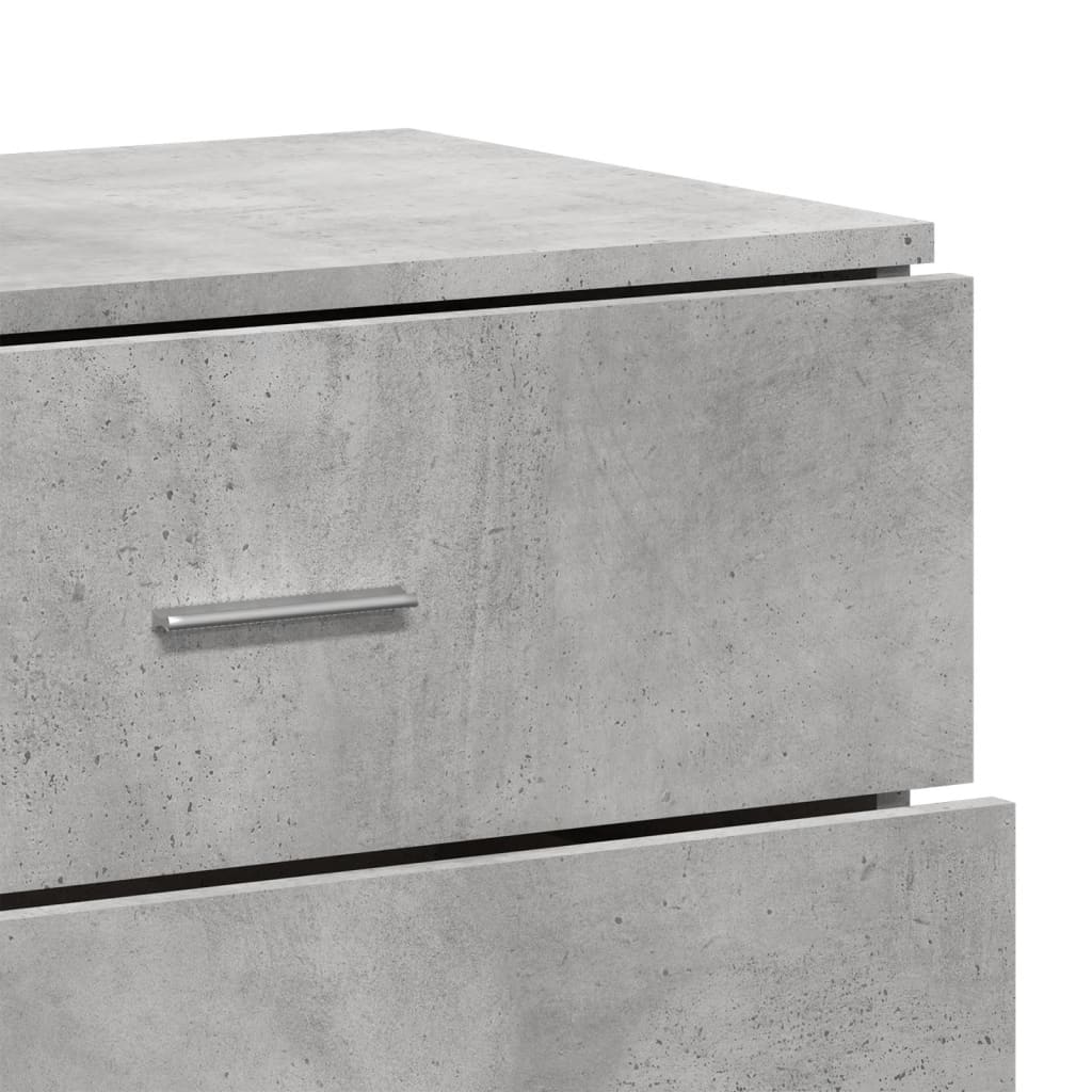 Sideboards 3 pcs Concrete Grey Engineered Wood