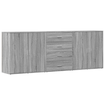 Sideboards 3 pcs Grey Sonoma Engineered Wood