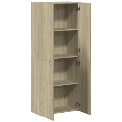 File Cabinet Sonoma Oak 60x32x153 cm Engineered Wood