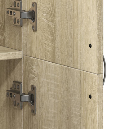 File Cabinet Sonoma Oak 60x32x153 cm Engineered Wood