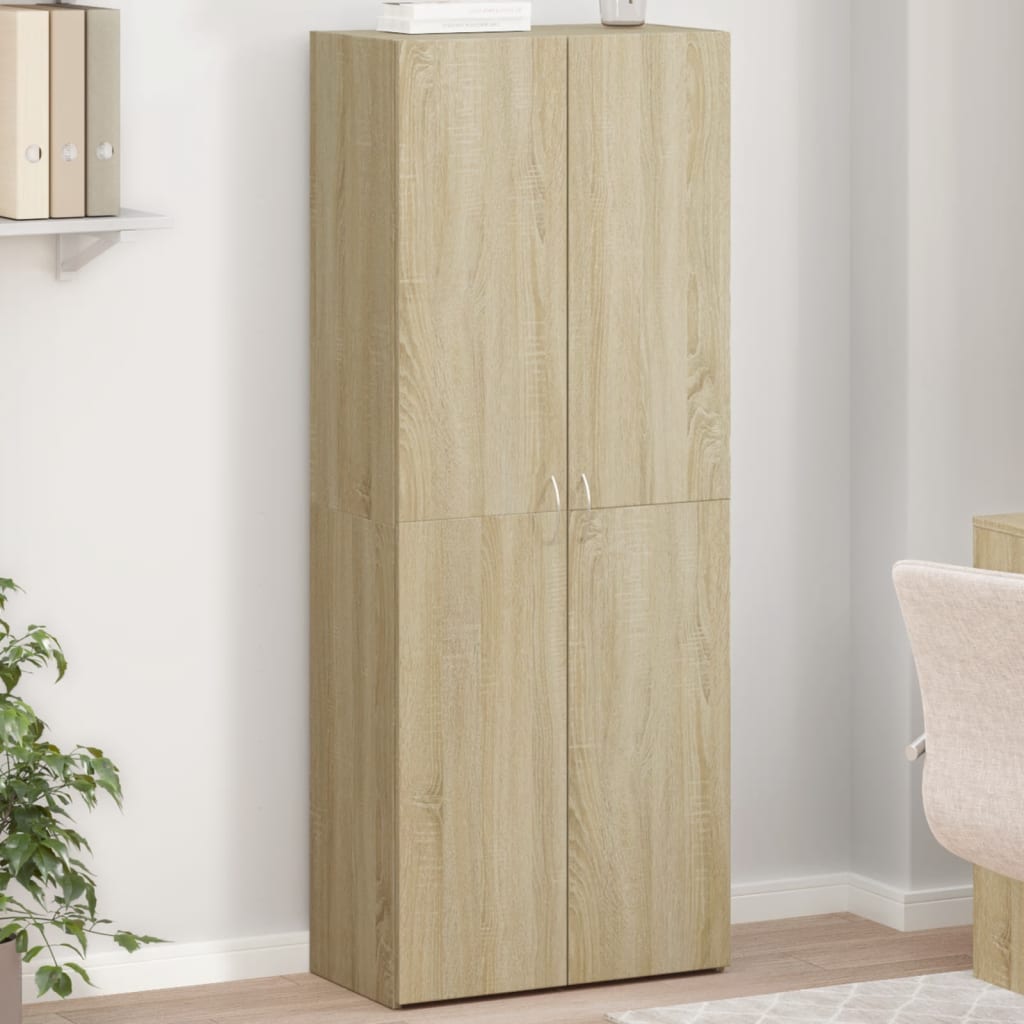 File Cabinet Sonoma Oak 60x32x153 cm Engineered Wood