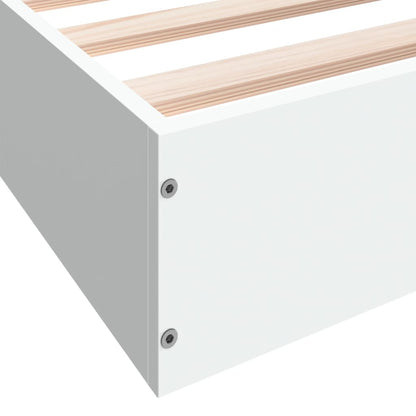 Bed Frame without Mattress White 180x200 cm Super King Engineered Wood