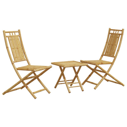 3 Piece Bistro Set Bamboo