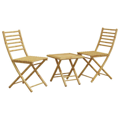 3 Piece Bistro Set Bamboo