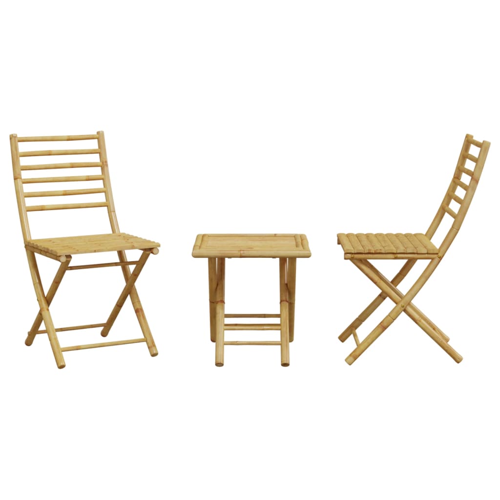 3 Piece Bistro Set Bamboo