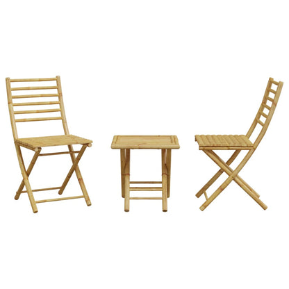 3 Piece Bistro Set Bamboo