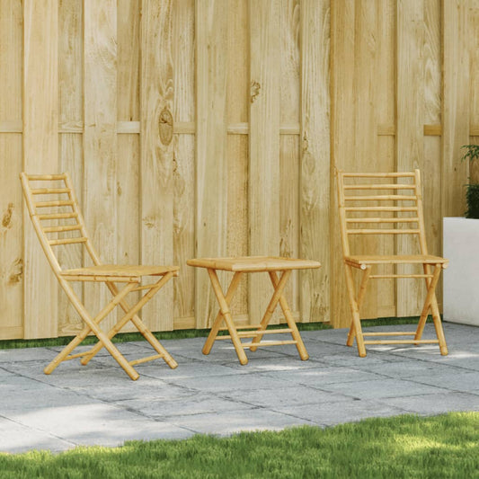 3 Piece Bistro Set Bamboo