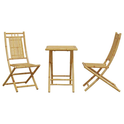 3 Piece Bistro Set Bamboo