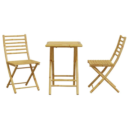 3 Piece Bistro Set Bamboo