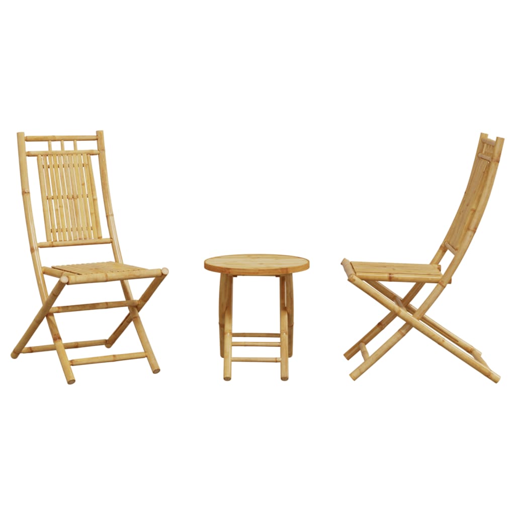 3 Piece Bistro Set Bamboo