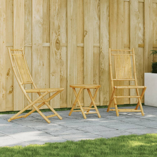 3 Piece Bistro Set Bamboo