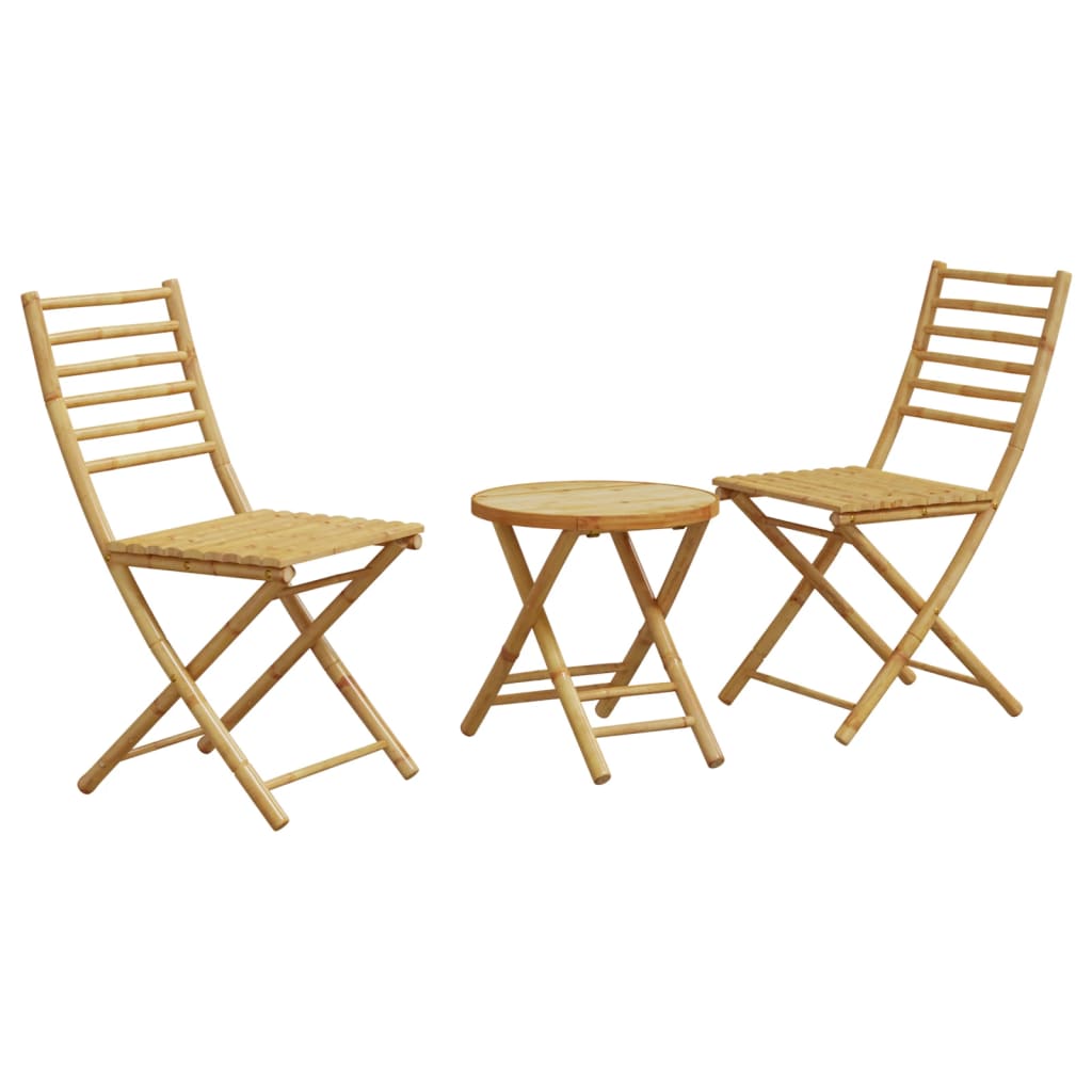 3 Piece Bistro Set Bamboo