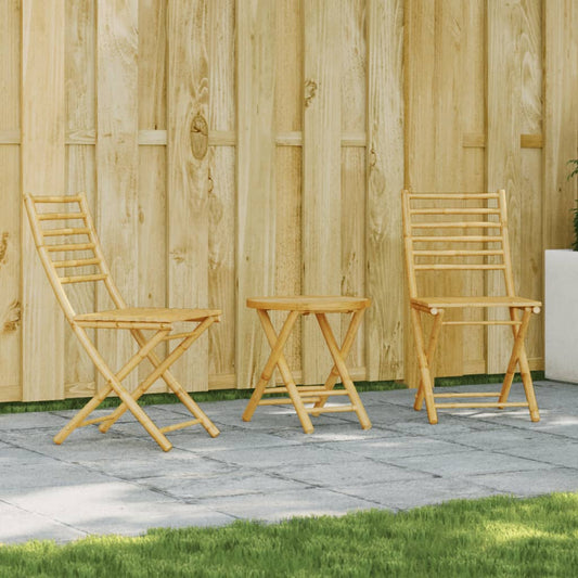 3 Piece Bistro Set Bamboo