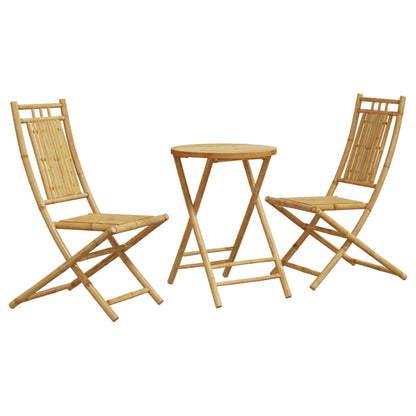 3 Piece Bistro Set Bamboo