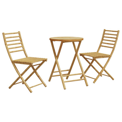 3 Piece Bistro Set Bamboo