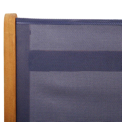 Folding Garden Chairs 8 pcs Solid Wood Acacia and Textilene