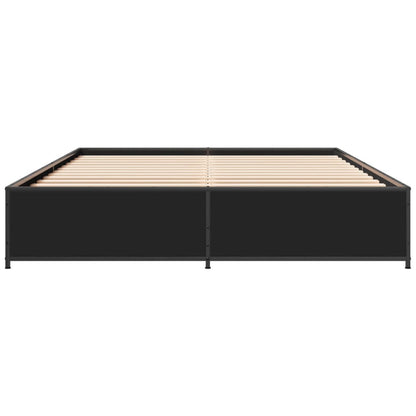 Bed Frame without Mattress Black 120x200 cm