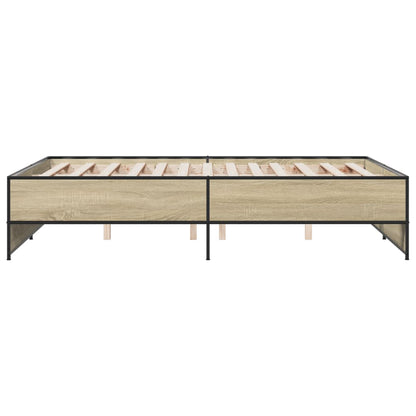 Bed Frame without Mattress Sonoma Oak 120x200 cm