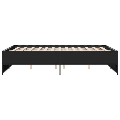 Bed Frame without Mattress Black 120x190 cm Small Double