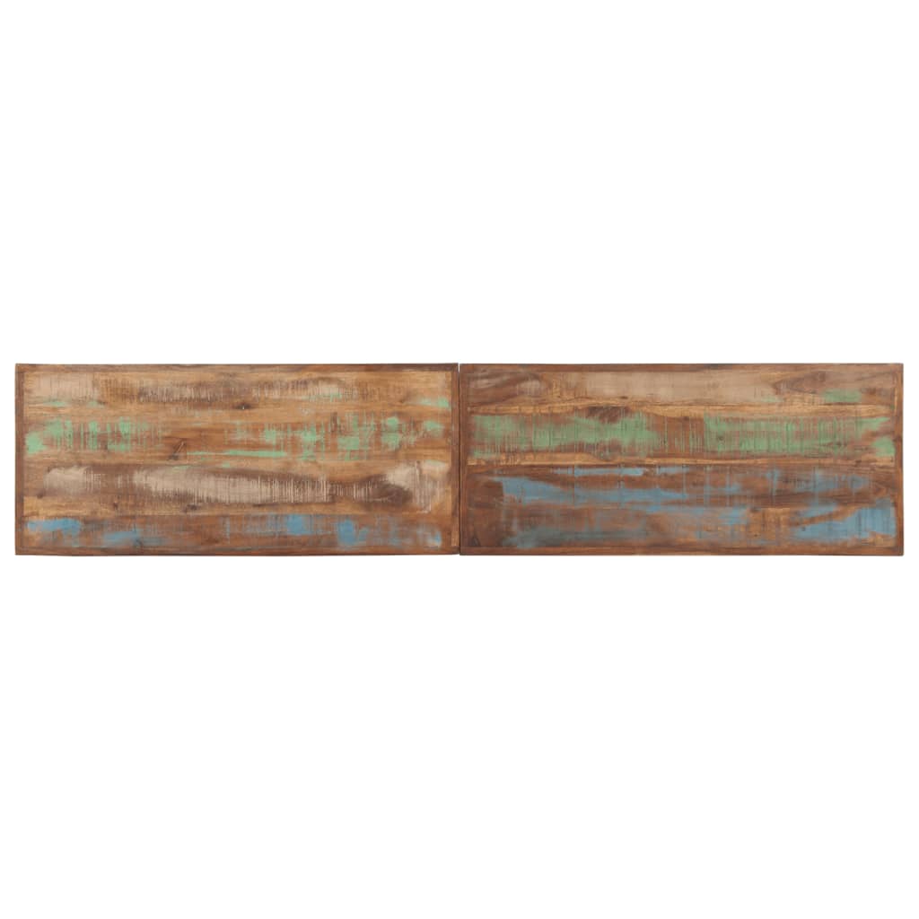 Bench 160 cm Solid Wood Reclaimed and Steel