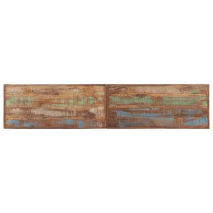 Bench 160 cm Solid Wood Reclaimed and Steel