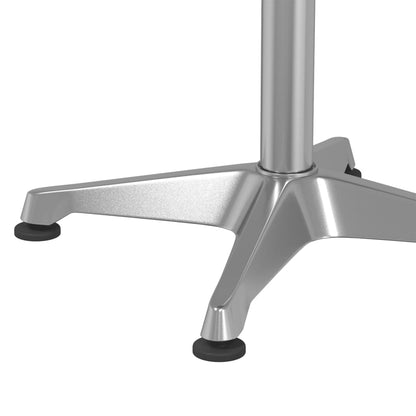 Outdoor Bar Table Height Adjustable Ø59.5x70/109.5 cm Aluminium