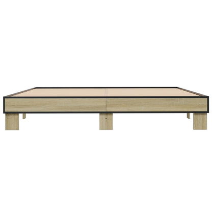 Bed Frame without Mattress Sonoma Oak 180x200 cm Super King