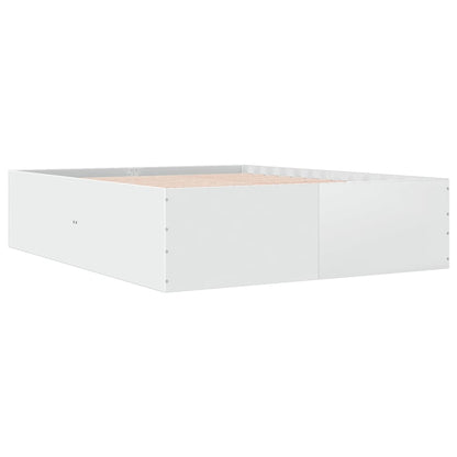 Bed Frame without Mattress White 160x200 cm
