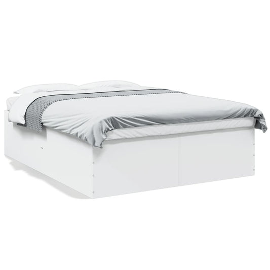 Bed Frame without Mattress White 160x200 cm
