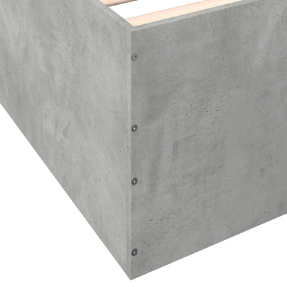 Bed Frame without Mattress Concrete Grey 160x200 cm