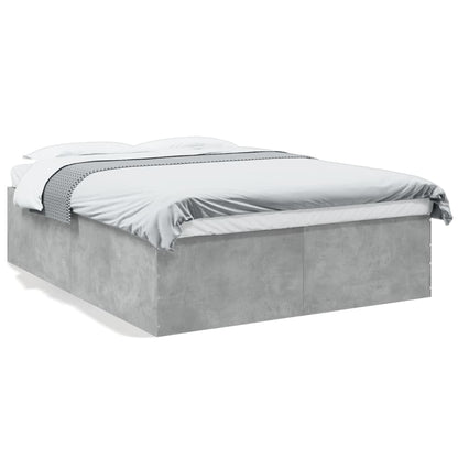 Bed Frame without Mattress Concrete Grey 160x200 cm