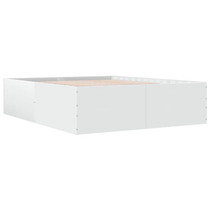 Bed Frame without Mattress White 150x200 cm King Size