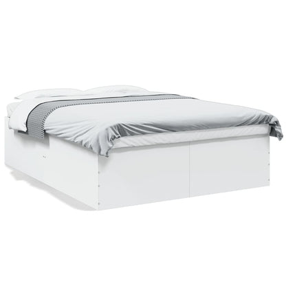 Bed Frame without Mattress White 150x200 cm King Size