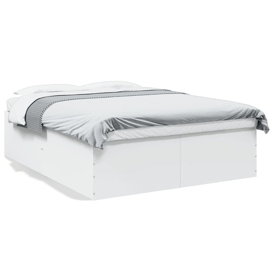 Bed Frame without Mattress White 150x200 cm King Size