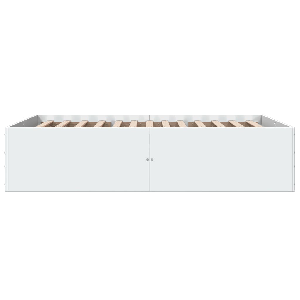 Bed Frame without Mattress White 140x200 cm