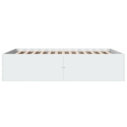 Bed Frame without Mattress White 140x200 cm