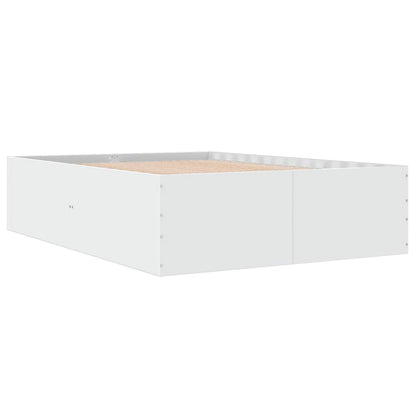 Bed Frame without Mattress White 140x200 cm