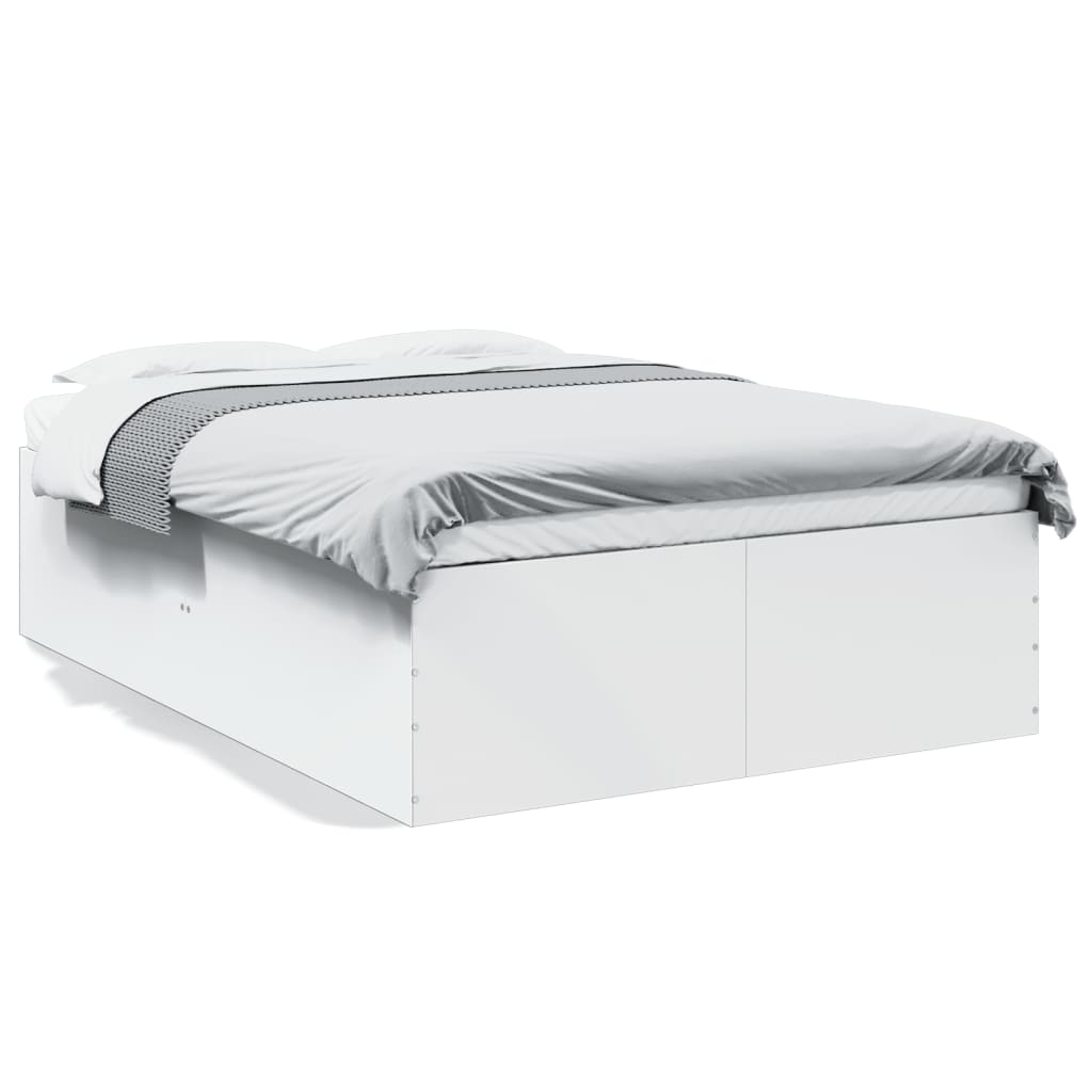 Bed Frame without Mattress White 140x200 cm
